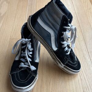 Vans Black and Blue  Women’s High-Top Sneakers